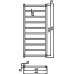 Полотенцесушитель водяной Zehnder Stalox STX-100-045 белый