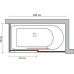 Шторка на ванну GuteWetter Slide Part GV-863A правая 160x70 см стекло бесцветное, профиль хром