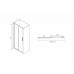 Душевая дверь в нишу Abber Schwarzer Diamant AG30110BH 110x195