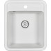 Комплект  Мойка кухонная Floracio Compact 430 белая + Смеситель Floracio Ares для кухонной мойки, жасмин