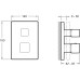 Термостат Jacob Delafon Modulo E98733-CP для ванны с душем