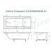 Ванна из искусственного камня Delice Diapason 180x75 матовая с черными ручками DLR330065RB-M