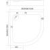 Душевой поддон Good Door Раунд 100x100 белый