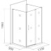 Душевой уголок Good Door Antares WTW+SP+SP 110х90х90х195 см