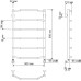 Полотенцесушитель водяной Secado Агата 1 50x80