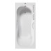 Чугунная ванна Vinsent Veron Aura 150x75x42 с дугообразными ручками цвет никель