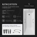 Чугунная ванна Vinsent Veron Kingston 180x80x50 с квадратными бронзовыми ручками
