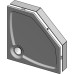 Поддон для душа GuteWetter Deluxe 100x100x16 P терракот
