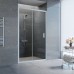 Душевая дверь в нишу Vegas Glass ZP 115 07 01 профиль матовый хром, стекло прозрачное