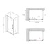 Душевое ограждение Abber Schwarzer Diamant AG30110H-S60 110x60