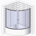 Шторка на ванну 1MarKa Trapani 140 профиль хром, стекло прозрачное