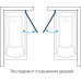 Шторка на ванну Koller Pool Waterfall Line QP93 Chrome Clear