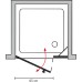 Душевая дверь в нишу GuteWetter Trend Door GK-862BP левая 105 см стекло бесцветное Two, профиль хром