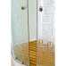 Душевая кабина Deto EM1510 LED 100x100 с гидромассажем
