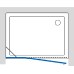 Душевая дверь в нишу GuteWetter Lux Door GK-002A левая 105 см стекло бесцветное, фурнитура хром