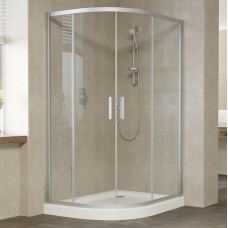 Душевой уголок Vegas Glass ZS-F 120*100 07 01 профиль матовый хром, стекло прозрачное 