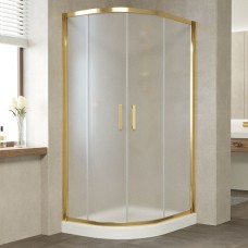 Душевой уголок Vegas Glass ZS-F 100*90 09 10 профиль золото, стекло сатин 