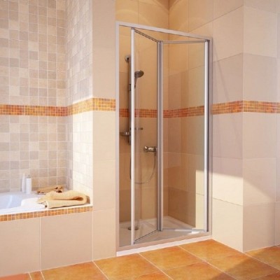 Душевая дверь в нишу GuteWetter Practic Door GK-404 правая (93-97)x190 стекло бесцветное, профиль мат. хром