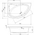 Акриловая ванна Cezares Tebe 150x100 L