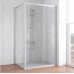 Душевой уголок Vegas Glass ZP+ZPV 100*70 07 01 профиль матовый хром, стекло прозрачное