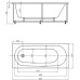 Акриловая ванна Акватек Оберон 160x70 с гидромассажем