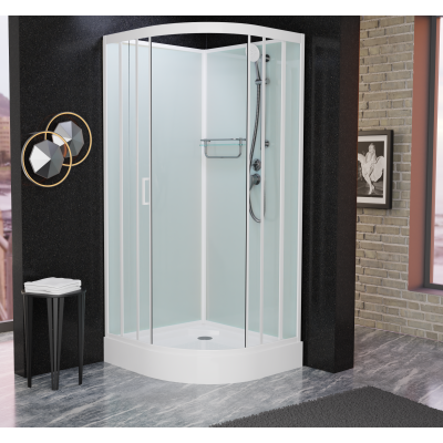 Душевая кабина Frank F420 White Б/К 120x120