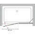 Душевая дверь в нишу GuteWetter Trend Door GK-862AP правая 105 см стекло бесцветное Two, профиль хром