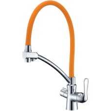 Смеситель Lemark Comfort LM3070C-Orange для кухонной мойки 