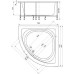 Акриловая ванна Акватек Юпитер 150x150