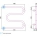 Полотенцесушитель водяной Сунержа М-образный 50x50