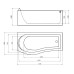 Акриловая ванна Gemy G9010 B R 173x83