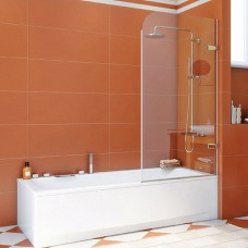 Шторка на ванну GuteWetter Trend Pearl GV-861B правая 60 см стекло бесцветное, фурнитура хром 