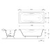 Чугунная ванна Vinsent Veron Aura 180x80x45 с ручками и антискользящим покрытием