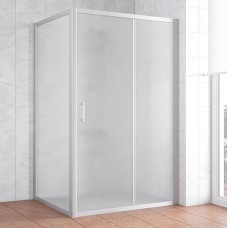 Душевой уголок Vegas Glass ZP+ZPV 120*100 07 10 профиль матовый хром, стекло сатин 
