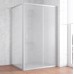 Душевой уголок Vegas Glass ZP+ZPV 120*100 07 10 профиль матовый хром, стекло сатин