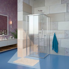 Душевой уголок GuteWetter Guwer GK-664S 90x90 см стекло бесцветное, профиль хром 