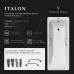 Чугунная ванна Vinsent Veron Italon 170x70x45 с квадратными черными матовыми ручками