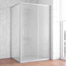 Душевой уголок Vegas Glass ZP+ZPV 130*70 07 10 профиль матовый хром, стекло сатин 
