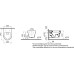 Комплект Инсталляция VitrA с кнопкой хром + Унитаз VitrA Bella с микролифтом
