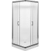Душевой уголок Aquanet Alfa Cube NAA1142 1000х1000х2000 стекло прозрачное, профиль хром