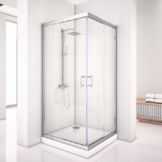 Душевой уголок Aquanet Alfa Cube NAA1142 1000х1000х2000 стекло прозрачное, профиль хром 
