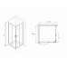 Душевое ограждение Abber Schwarzer Diamant AG02090B5 90x90
