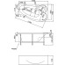Акриловая ванна 1MarKa Gracia 150x90 L
