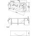 Акриловая ванна 1MarKa Gracia 150х90 L