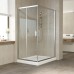 Душевой уголок Vegas Glass ZA-F 110*100 08 01 профиль глянцевый хром, стекло прозрачное