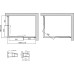Душевой уголок Vegas Glass ZA-F 110*100 08 01 профиль глянцевый хром, стекло прозрачное