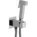 Гигиенический душ Paffoni Tweet Square ZDUP112CR со смесителем, С В НУТРЕННЕЙ ЧАСТЬЮ