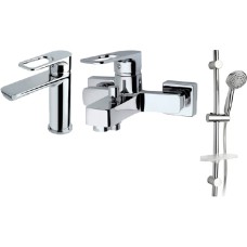 Душевой комплект Paini Flat KKCR1112SLMKM + KKCR205LMKM с душевым гарнитуром 
