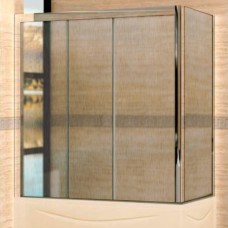 Шторка на ванну RGW Screens SC-81 (1660-1710)х750х1500 профиль хром, стекло шиншилла 