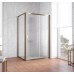 Душевой уголок Vegas Glass ZP+ZPV 130*70 05 02 профиль бронза, стекло шиншилла